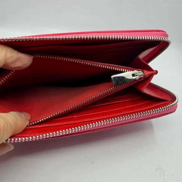 Christian Louboutin Zip Around Studded Pink Wallet 23043 - Picture 6 of 6